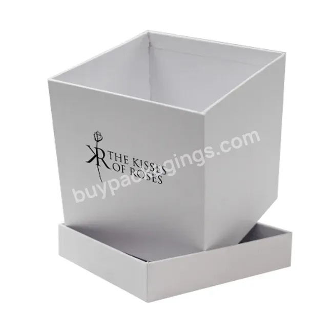 China Custom Luxury Opening Rigid Flower Packaging Square Box Box For Fresh Rose Valentines - Buy Flower Packaging Square Box,Gift Box For Valentines,Fresh Rose Packing Gift Box.