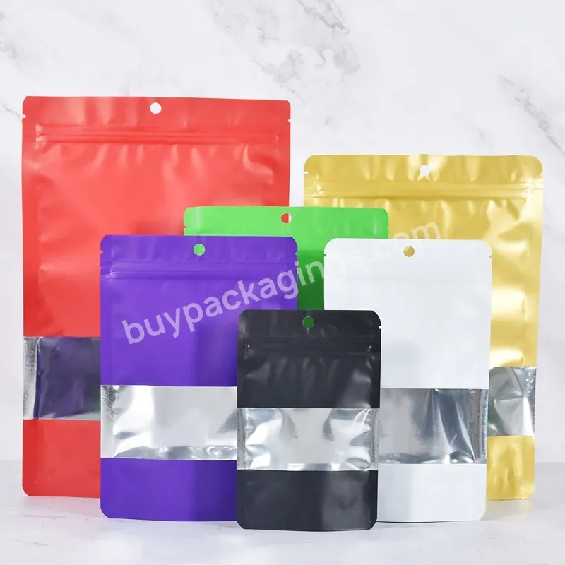 China Custom Printed Resealable Aluminium Foil Plastic Ziplock Color Stand Up Pouches Bag With Zipper For Food Packaging - Buy Color Stand Up Pouch,Ziplock Stand Up Pouches,Color Zip Lock Pouch.