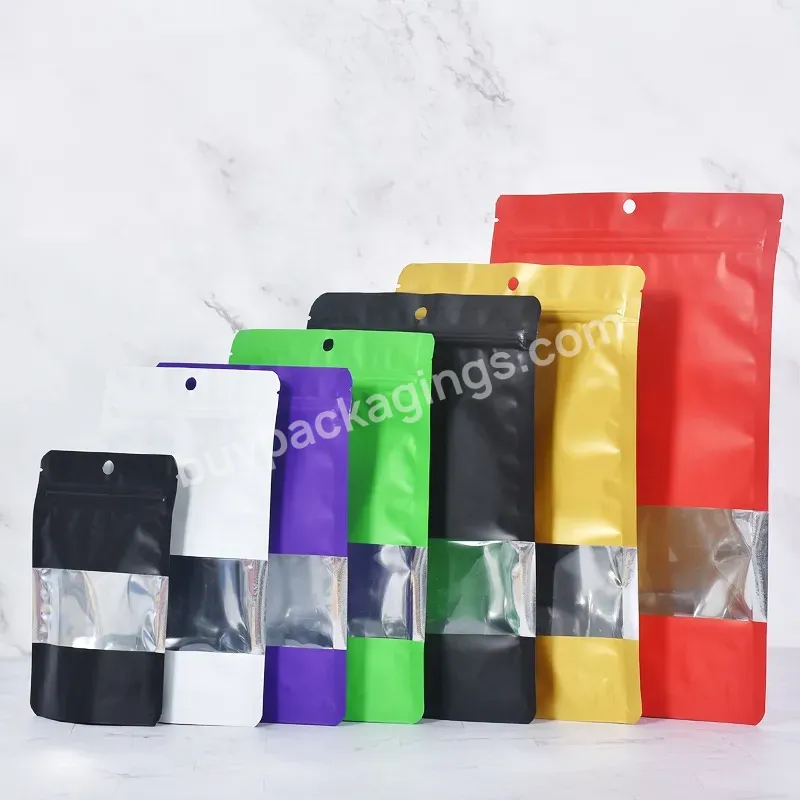 China Custom Printed Resealable Aluminium Foil Plastic Ziplock Color Stand Up Pouches Bag With Zipper For Food Packaging - Buy Color Stand Up Pouch,Ziplock Stand Up Pouches,Color Zip Lock Pouch.