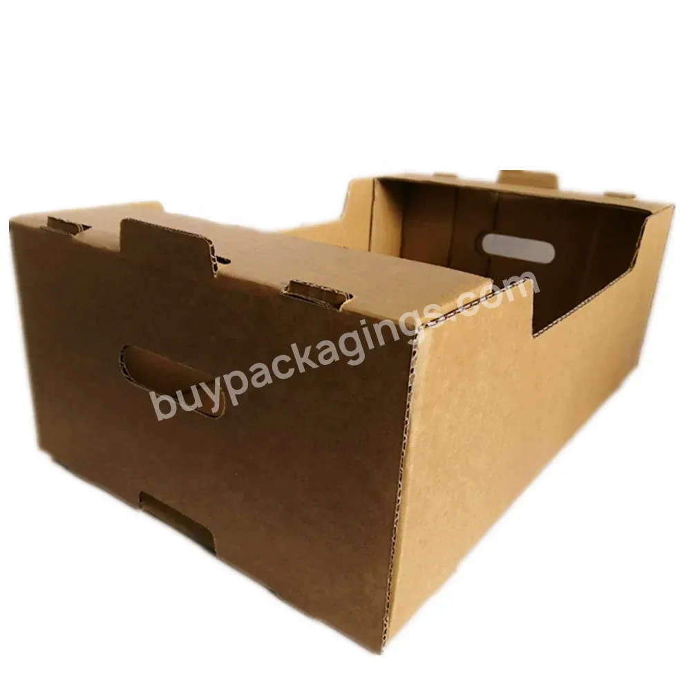 China Custom Recycled Corrugated Cardboard High Quality Fruit Packaging Carton Box For Cucumbers And Peppers Packaging - Buy Design Cartons Of Vegetables And Fruit,Box Fruit Carton,Fruit Vegetables Exporting Cartons.