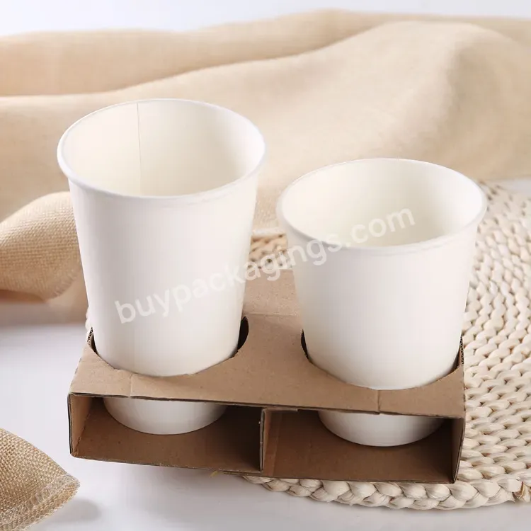 China Disposable Paper Cups Holder For Hot Chocolate Tea Hot Drinks Coffee Cups Machine Fully Automatic White Paper Cup Tray