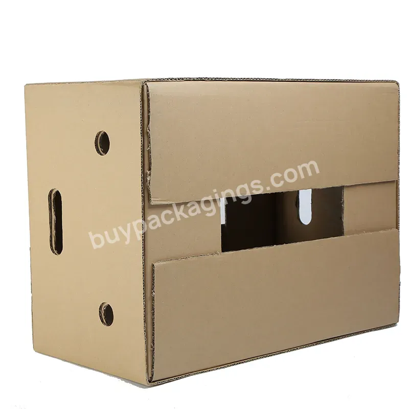 China Export Cardboard Container Packaging Fresh Fruits And Vegetables Boxes With Air Hole - Buy Fruit Packaging Container,Fruit Packaging Box With Air Hole,Fruit Export Packaging.