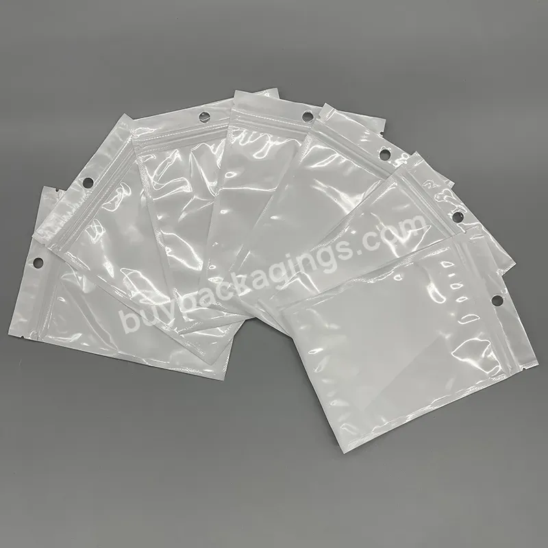 China Factory Transparent Pearlescent Film Plastic Ziplock Bag Small Sealed Packaging Bags - Buy Plastic Seal Bag,Jewelry Bag,Zipper Bag For Clothes.