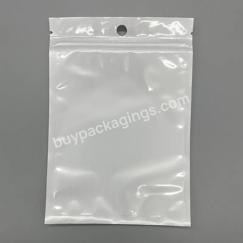 China Factory Transparent Pearlescent Film Plastic Ziplock Bag Small Sealed Packaging Bags - Buy Plastic Seal Bag,Jewelry Bag,Zipper Bag For Clothes.