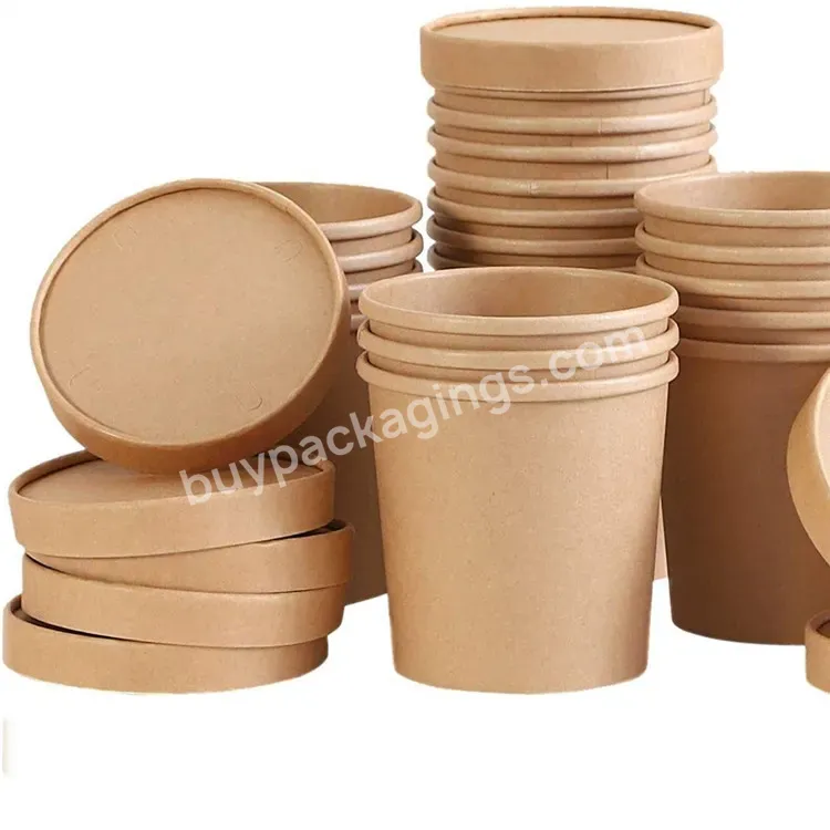 China Factory Waterproof Paper Cups Wholesale 8oz Soup Cups Kraft Paper Cup - Buy Paper Cups Wholesale,Soup Cups,Kraft Paper Cup.