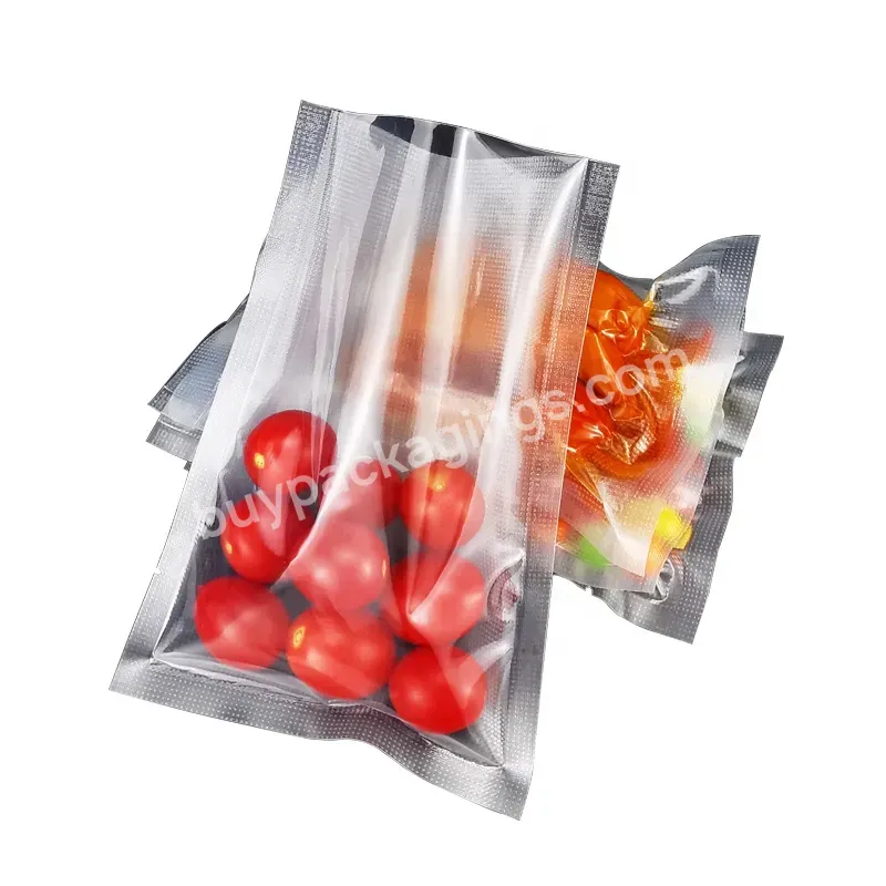 China Factory Wholesale Nylon Mesh Clear Plastic Bag Food Vacuum Bag For Chia Seeds - Buy Organic Food Packaging Bag,Ketchup Polyester Bag,Sausage Packaging.