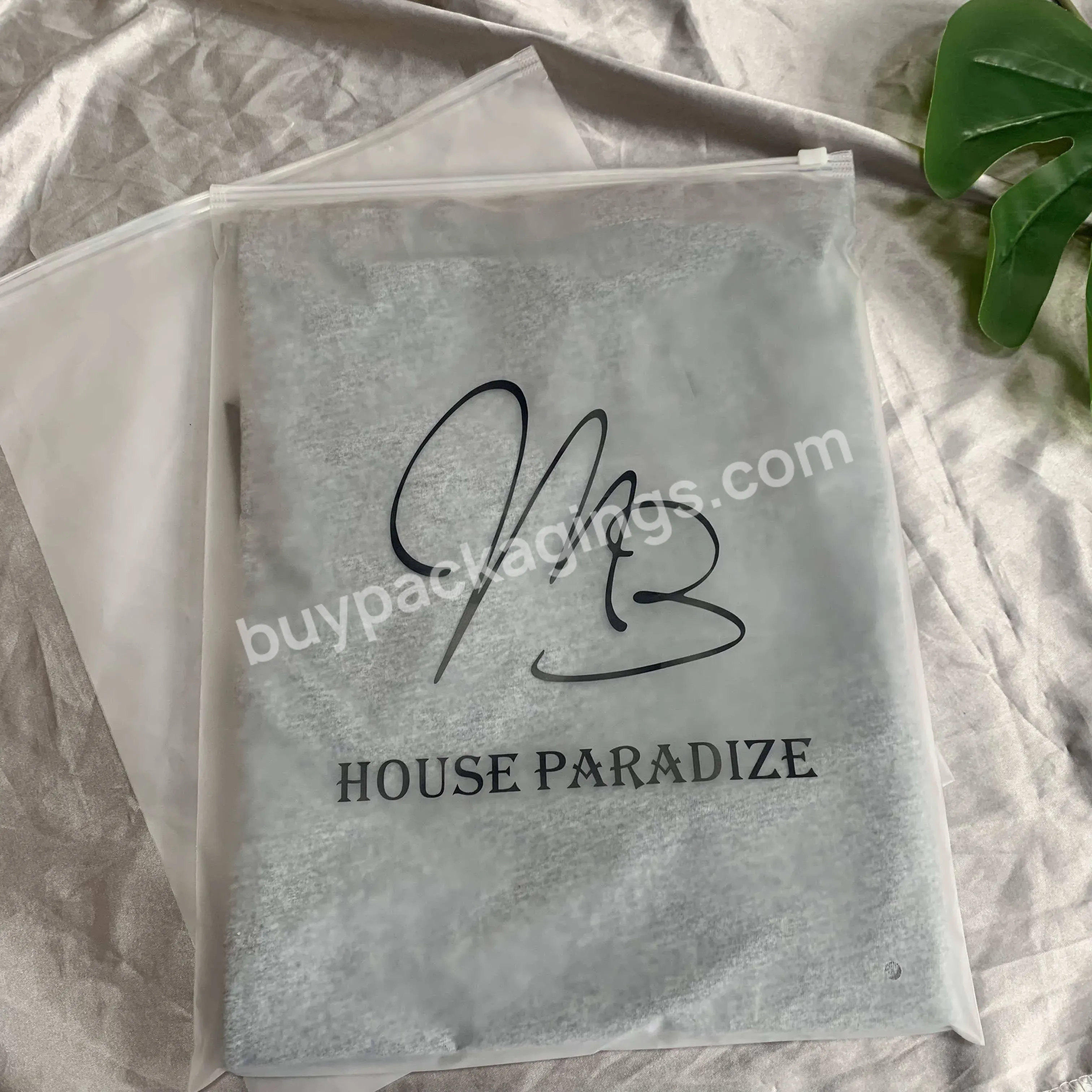 China Hot Sale Product Wholesale Frosted Zipper Bag Custom Size Logo Print Fashionable Design Plastic Package With Own Brand - Buy Wholesale Frosted Zipper Bag,Custom Size Logo Print,Plastic Package With Own Brand.