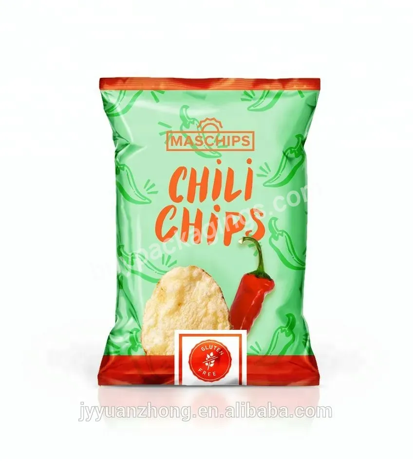 China Manufacturer Custom Printing Heat Sealing Snack Pouch Potato Chips Packaging Bags - Buy Chips Packaging Bags,Plantain Chips Packaging Bags,Snack Bag Reusable.