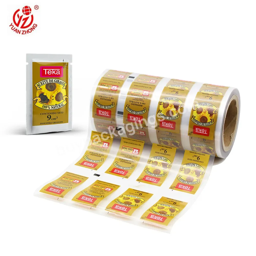 China Manufacturer Customized Printing Plastic Bopp Thermal Lamination Food Packaging Roll Film Sunflower Seed /olive Oil - Buy Food Grade Packaging Wraps,Shrink Film,Stretch Wraps.