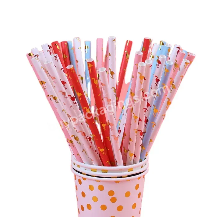 China Manufacturer Drinking Straws Biodegradable Paper Straw With Flamingo - Buy Drinking Straws Biodegradable,Paper Straw With Flamingo,Paper Straws Manufacturer.