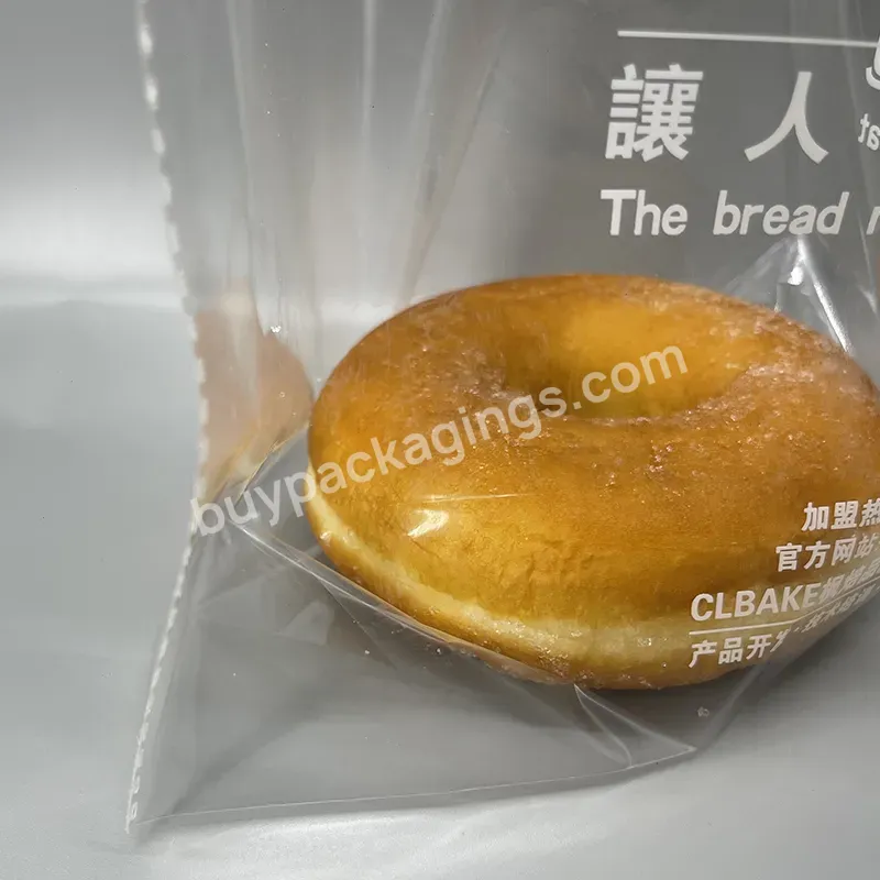 China Manufacturer Food Packaging Clear Flat Bottom Plastic Bread Bag With Printing - Buy Plastic Bag For Bread,Opp Bag With Custom Printing,Square Bottom Bag.