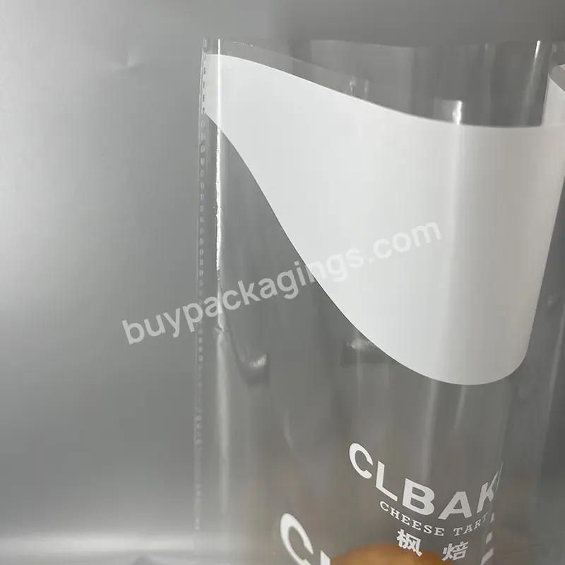 China Manufacturer Food Packaging Clear Flat Bottom Plastic Bread Bag With Printing - Buy Plastic Bag For Bread,Opp Bag With Custom Printing,Square Bottom Bag.