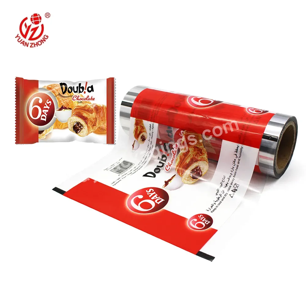 China Manufacturer Food Packing Material Custom Printed Transparent Bopp Plastic Film Rolls For Croissant Packaging - Buy Food Packing,Plastic Film,Plastic Roll.