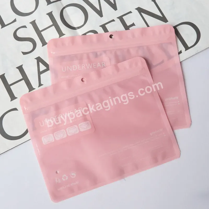 China Manufacturer Made Clear Window Self Sealed Zipper Plastic Packaging Poly Transparent Zip Bag For Underwear - Buy Transparent Zip Bag For Underwear,Self Sealed Zipper Plastic Poly Bag,Clear Window Poly Zipper Bag.