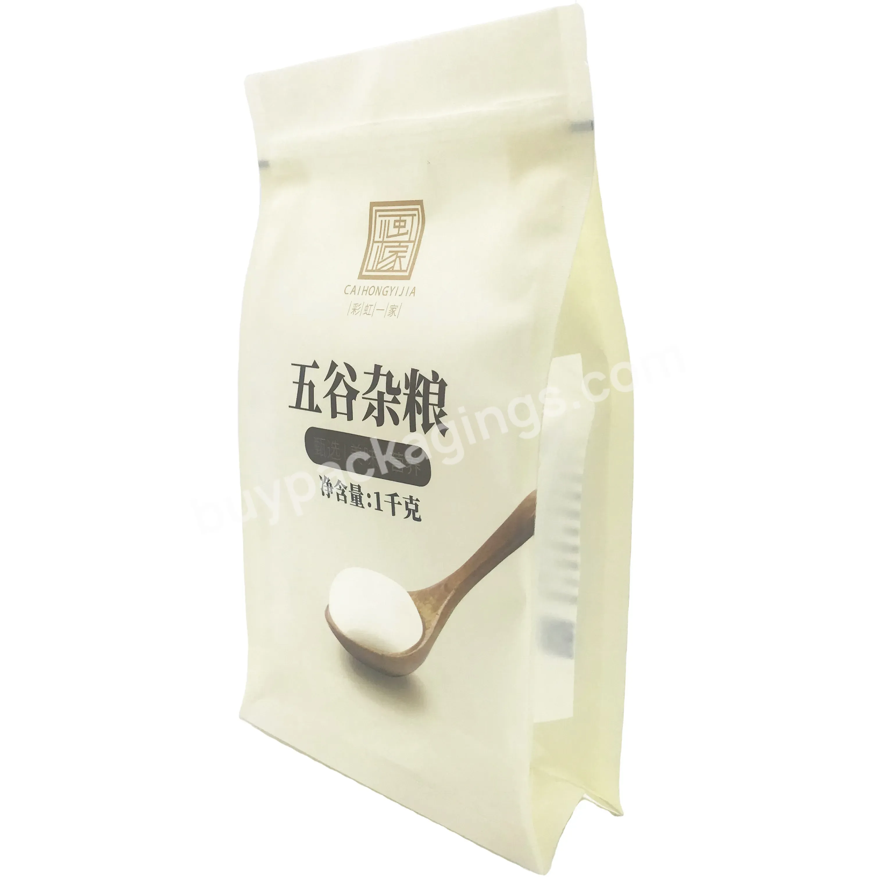 China Manufacturer Resealable Ziplock Plastic Laminated 5kg 10kg Flour Powders Packing Bag Of Rice - Buy Flour Bag,Powder Packing Bag,Rice 1kg Bag.