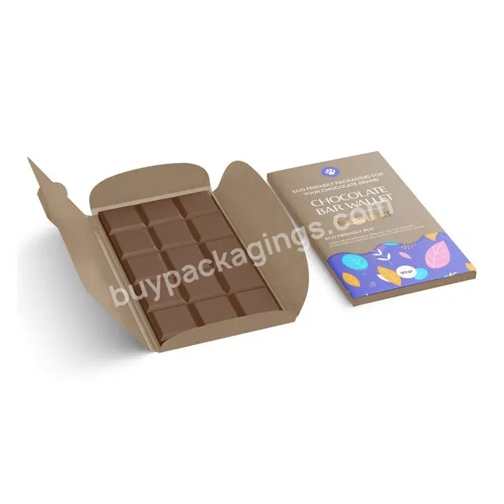 China Manufacturer Wholesale Food Grade Chocolate Bar Box Packaging Folding Box