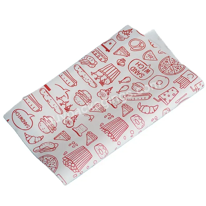 China Manufacturers Eco Friendly Biodegradable Customized Fired Chicken Hamburger Deli Wrapping Sandwich Oil Greaseproof Paper - Buy Customized New Design Printed Logo Biodegradable Deli Fried Chicken Snack French Fries Bread Chips Wrapping Greasepro