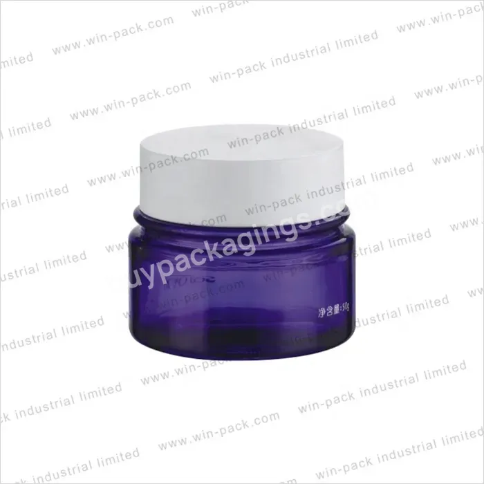 China Supplier Luxury Glass Cosmetic Jars Cream Jars For Skin Care Empty Cosmetic Containers - Buy Empty Cosmetic Containers,Luxury Glass Cosmetic Jars,Cream Jars.