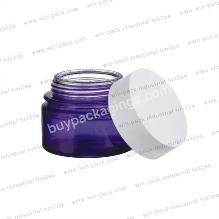 China Supplier Luxury Glass Cosmetic Jars Cream Jars For Skin Care Empty Cosmetic Containers - Buy Empty Cosmetic Containers,Luxury Glass Cosmetic Jars,Cream Jars.