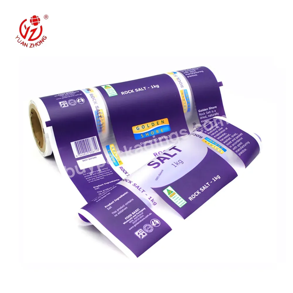 China Supplier Matte Finished Mopp/pe Custom Printed Food Packaging Plastic Film Roll For Rice Packaging