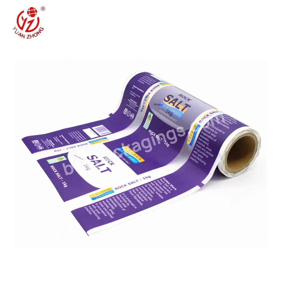 China Supplier Matte Finished Mopp/pe Custom Printed Food Packaging Plastic Film Roll For Rice Packaging
