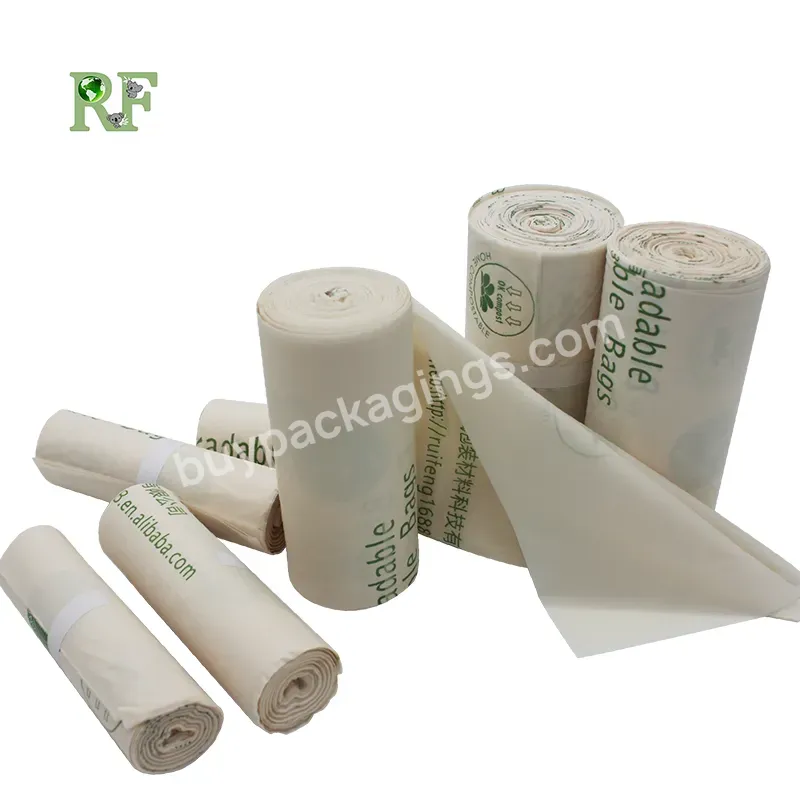 China Supplier Outdoor Black Compostable Trash Bags Friendly 100% Biodegradable Plastic Trash Bags On Roll - Buy Biodegradable Plastic Bag For Recycle,Compostable Garbage Bags For Recycle,Biodegradable Compostable.