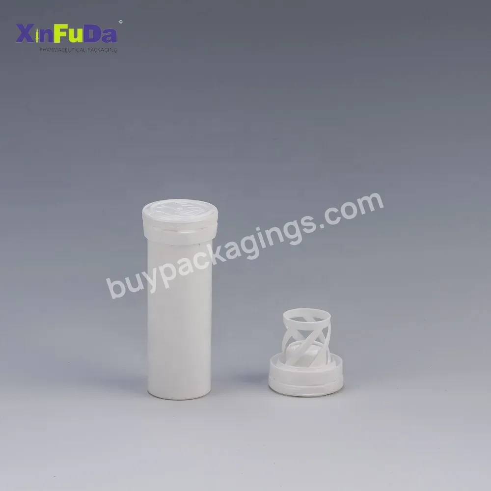 China White Empty Packaging Tube Plastic Food Grade Effervescent Tube Containers With Caps For Effervescent Tablet - Buy Package Tube Packaging Effervescent Tablets,China Plastic Tube With Cap,White Plastic Effervescent Tablet Tube And Bottle.