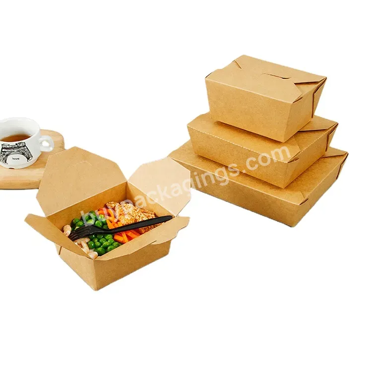 China Wholesale Food Grade Cardboard Takeaway Salad Bento Meal Fried Chicken Rice Noodle Take Out Delivery Packaging Box - Buy Customized Wholesale China Manufacturer Recyclable Salad Takeaway Take Out Bento Meal Packaging Kraft Paper Cardboard Box,C