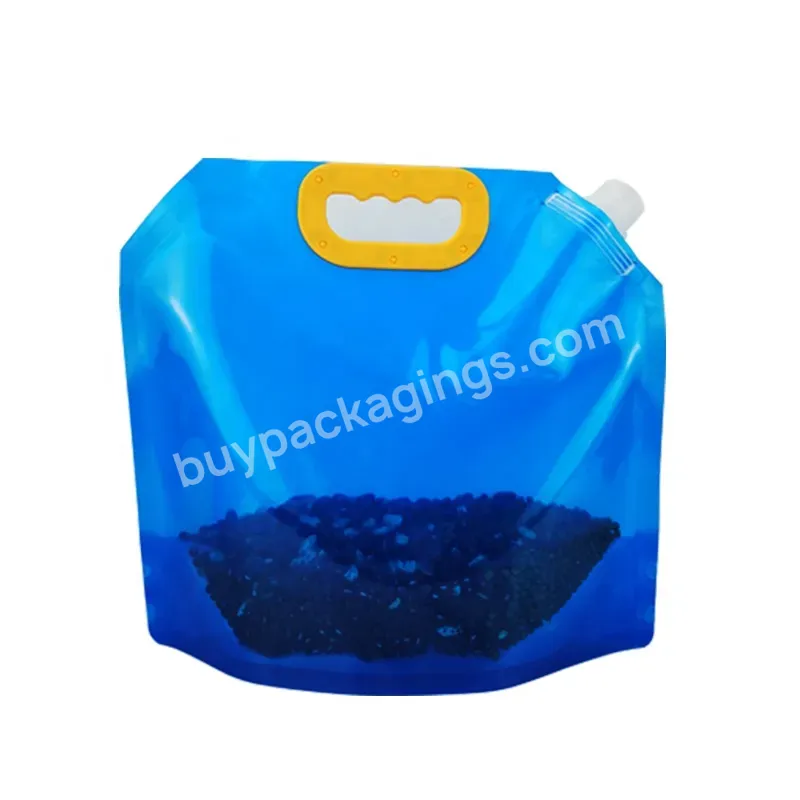Chinese Factory High Quality Blue 2.5l-10l Liquid Vertical Plastic Packaging Bag For Palm Oil - Buy Self-supporting Liquid Packaging Bag,Environmentally Friendly Liquid Detergent Packaging Bag,Container Liquid Packaging Bag.