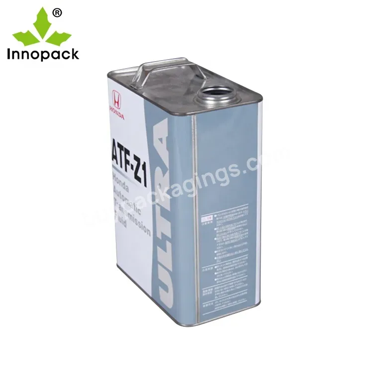 Chinese Factory Wholesale 4l Rectangular Metal Tin Can For Motor Engine Oil/paint,Lubricant