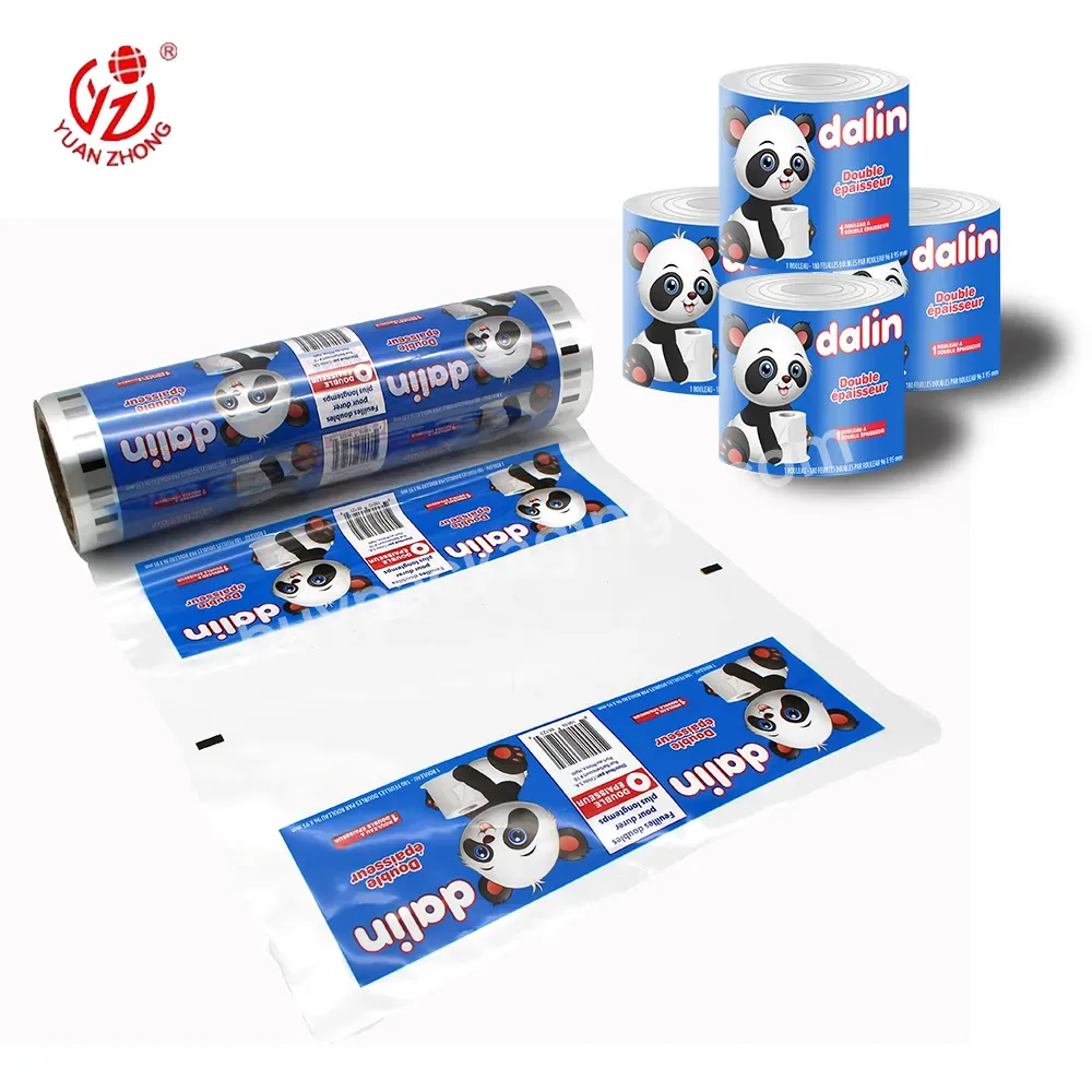 Chinese Factory Wholesale Custom Printed Transparent Plastic Packaging Film Roll For Napkin/toilet Paper/tissue - Buy Packaging Film,Film Roll,Plastic Film.