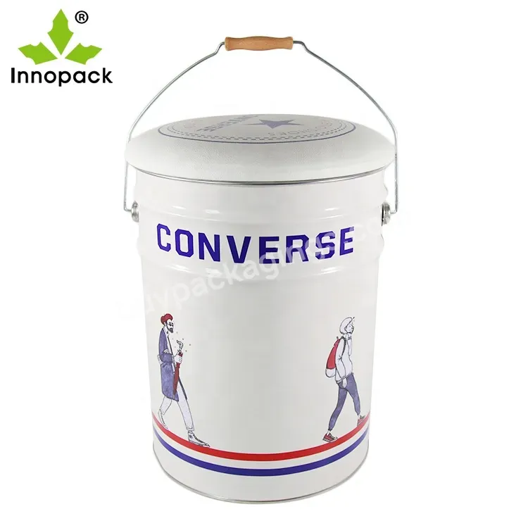 Chinese Supplier Cheap Price Iso:9001 Galvanized Metal Bucket With Lid And Handle - Buy Metal Bucket Pail,Metal Bucket,White Metal Bucket.