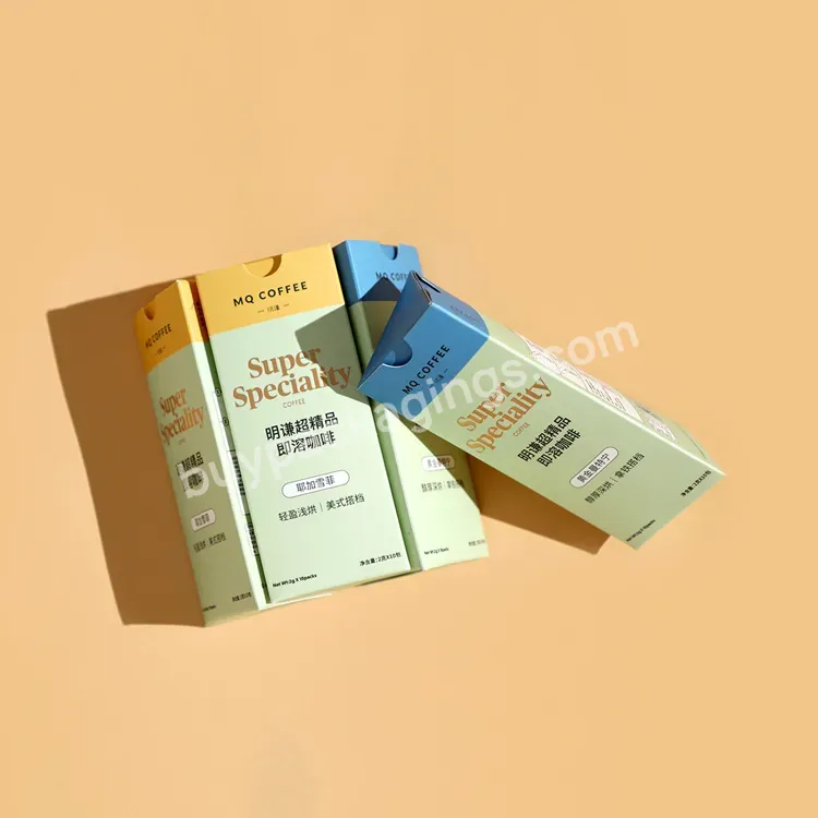 Chipboard Folding Cartons Auto-lock Bottom Boxes Triangle Packaging Box For Coffee - Buy Reverse Tuck Boxes,Custom Product Boxes,Custom Folding Box.