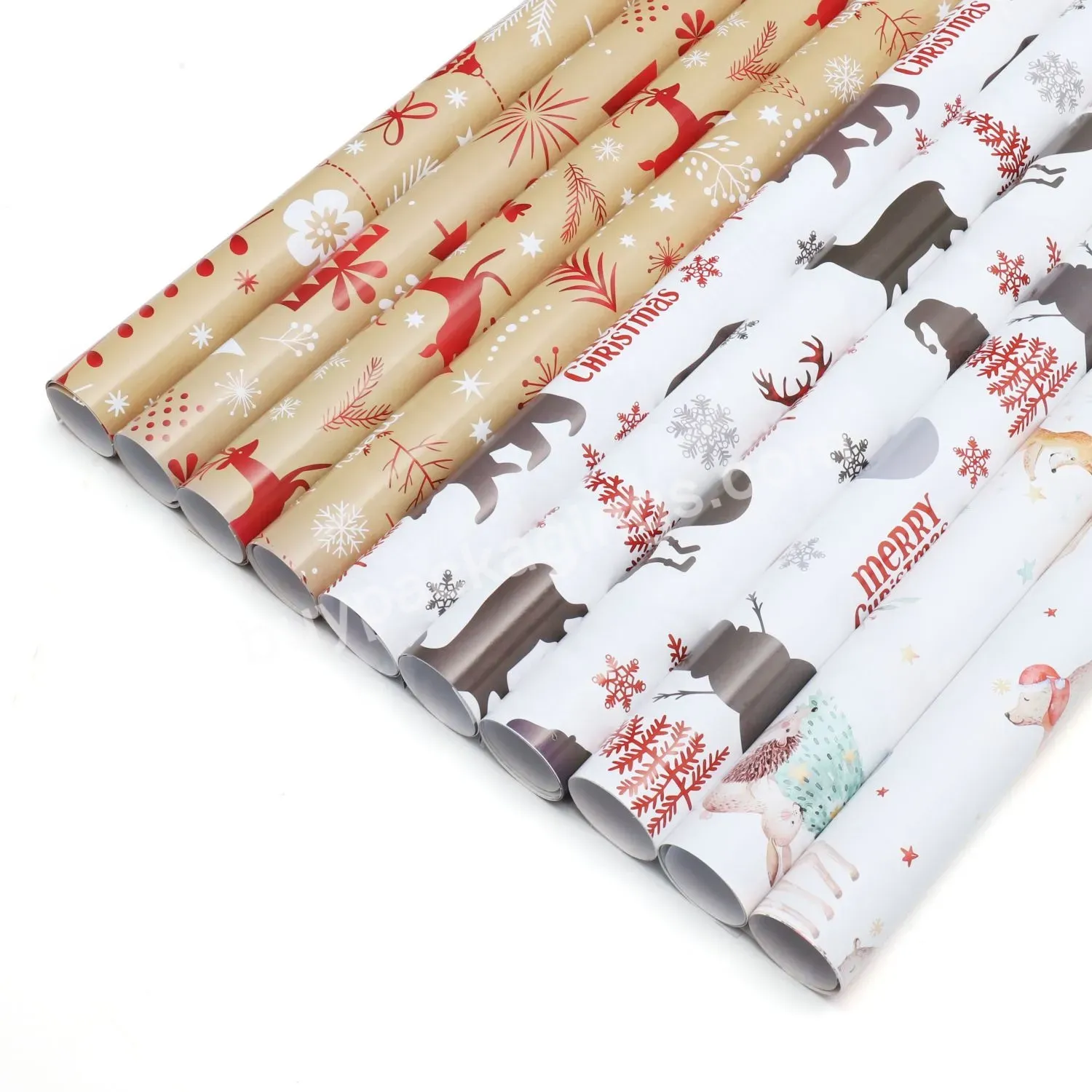 Christmas Present Wrapping Paper Collection With Christmas Scenario Printing - Buy Christmas Present Wrapping Paper,Present Wrapping Paper Collection,Christmas Scenario Printing.