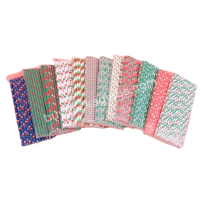 Christmas Recyclable Paper Straws Eco Friendly Drinking Straws Biodegradable - Buy Recyclable Paper Straws,Christmas Paper Straws,Paper Straws Eco Friendly.