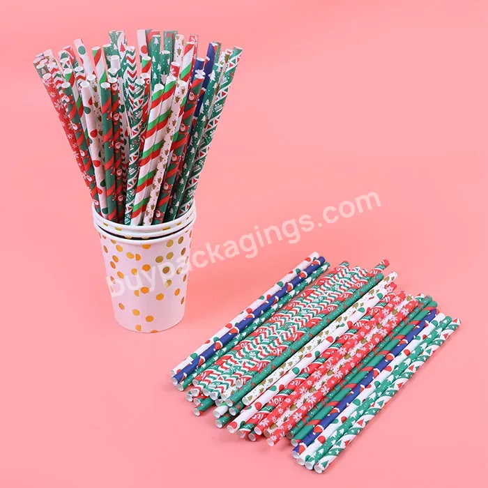 Christmas Recyclable Paper Straws Eco Friendly Drinking Straws Biodegradable - Buy Recyclable Paper Straws,Christmas Paper Straws,Paper Straws Eco Friendly.