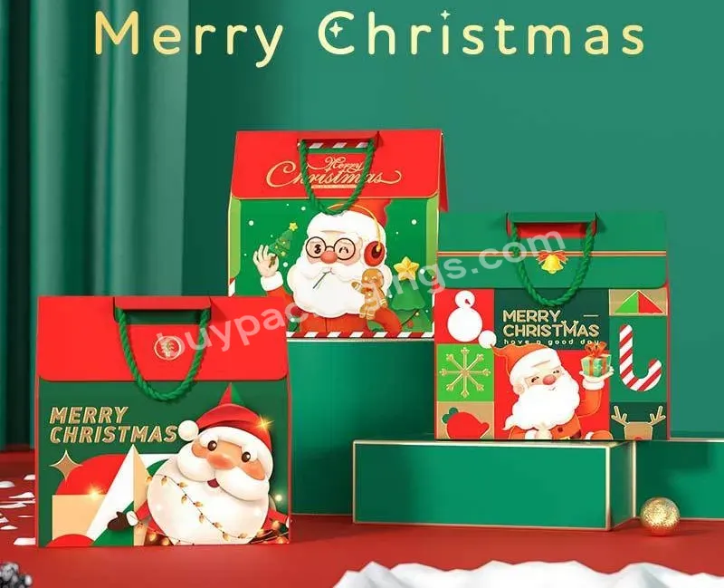 Christmas Style Custom Luxury Cardboard Gift Packaging Corrugated Box With Handle - Buy Christmas Gift Packaging Box With Handle,Paper Boxes For Gift,Wedding Christmas Gift Packaging Box.