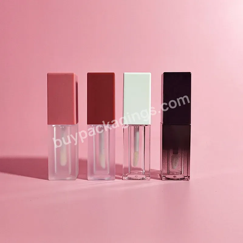 Classic Square Thick Wall Acrylic Series Lip Gloss Tube Empty Cosmetic Container - Buy Square Lip Gloss Tube,7ml Empty Cosmetic Container,Acrylic Series Clear Lip Gloss Pipe.