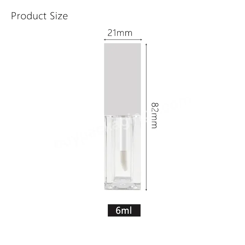 Classic Square Thick Wall Acrylic Series Lip Gloss Tube Empty Cosmetic Container - Buy Square Lip Gloss Tube,7ml Empty Cosmetic Container,Acrylic Series Clear Lip Gloss Pipe.