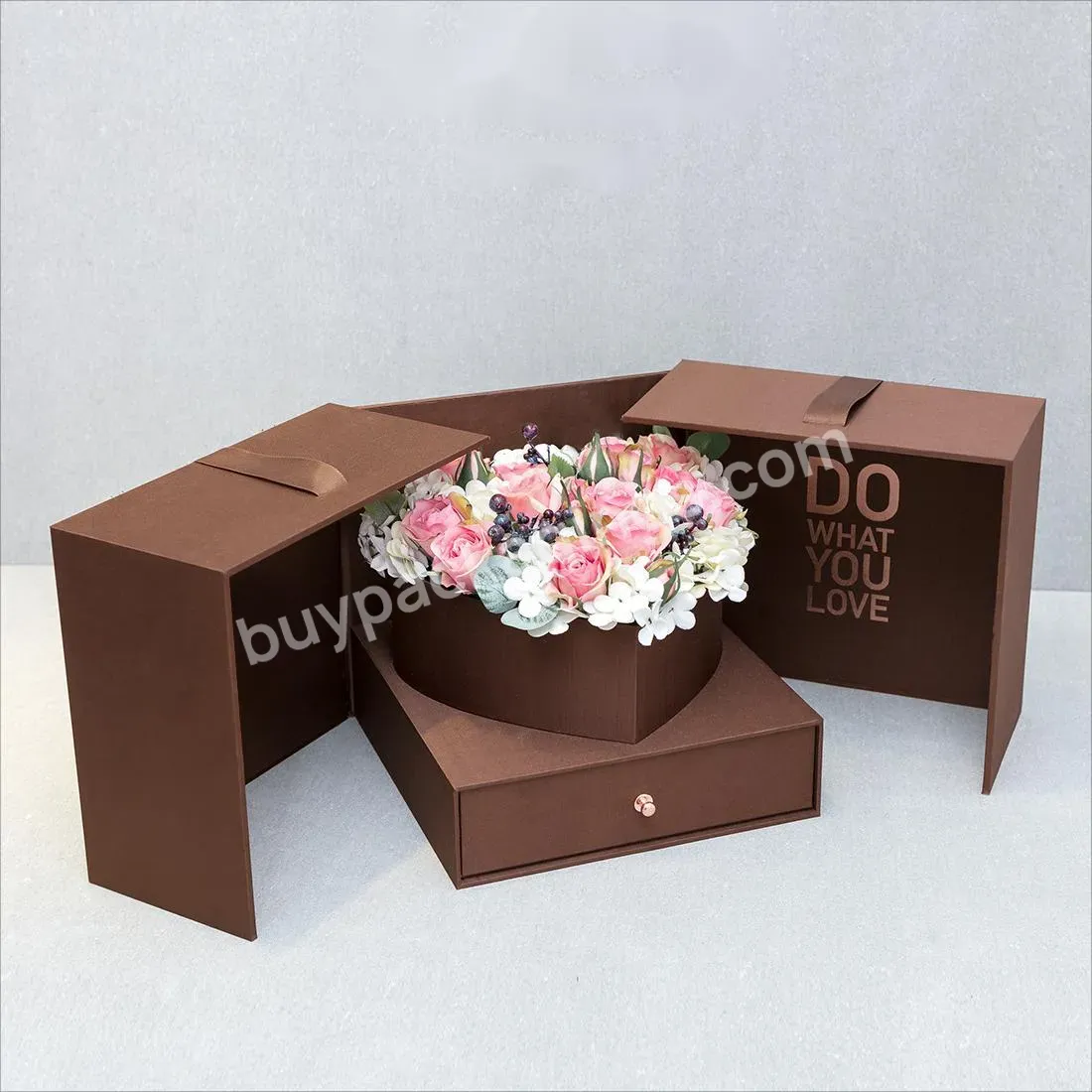 Classical Luxury Magic Cube Box Heart Inner Flower Box With Drawer Flower Packaging For Valentine's Day - Buy Classical Luxury Magic Cube Box,Heart Inner Flower Box With Drawer,Flower Packaging For Valentine's Day.