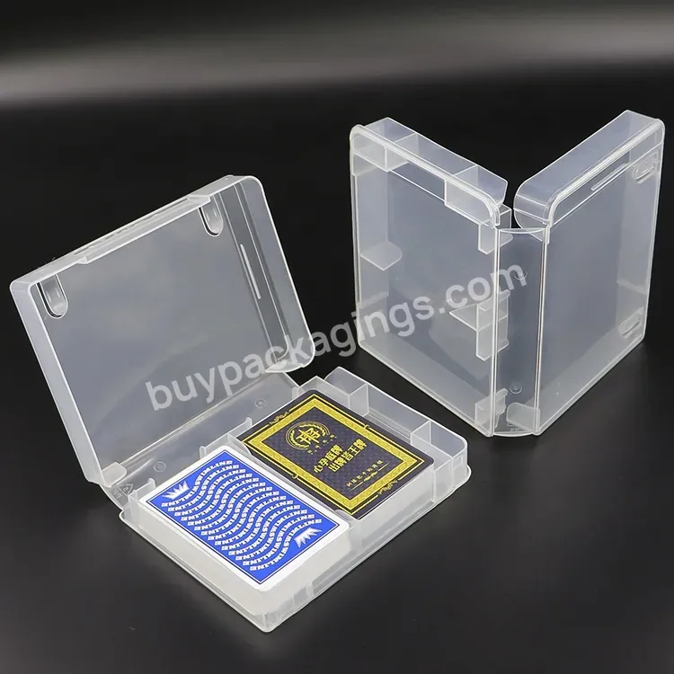 Clear 57x87mm Plastic Poker Case Bee Tarot Card Boxes Custom Logo Playing Cards Case For Pokemon