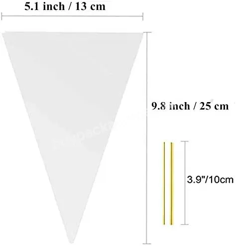 Clear Cellophane Plastic Popcorn Bag Cone Cellophane Bag For Candy - Buy Cone Cellophane Bag For Candy,Plastic Popcorn Bag,Clear Cellophane Bag For Candy.