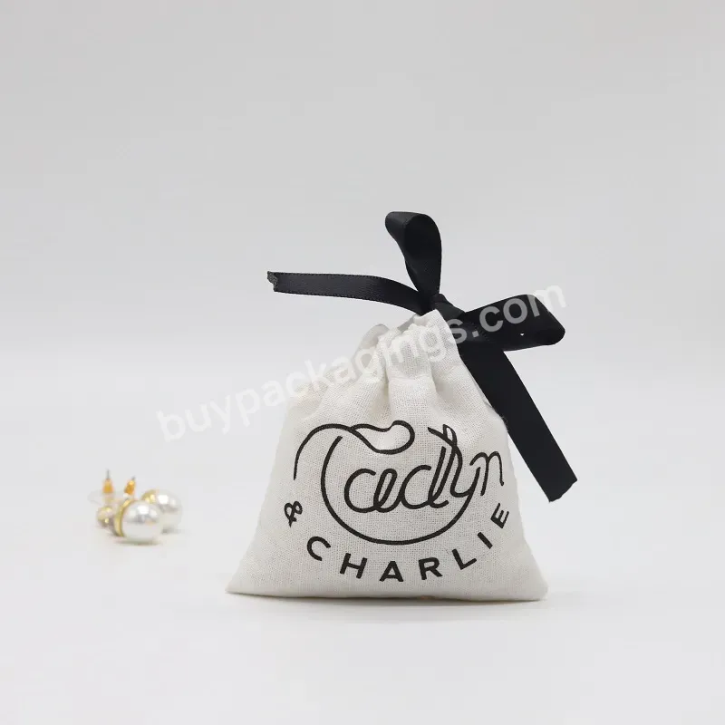 Clear Custom Logo Jewelry Necklace Pouch Packaging Muslin Cotton Jewelry Storage Drawstring Bags - Buy Custom Jewelry Pouch Packaging,Jewelry Pouch Cotton,Jewelry Necklace Pouch.