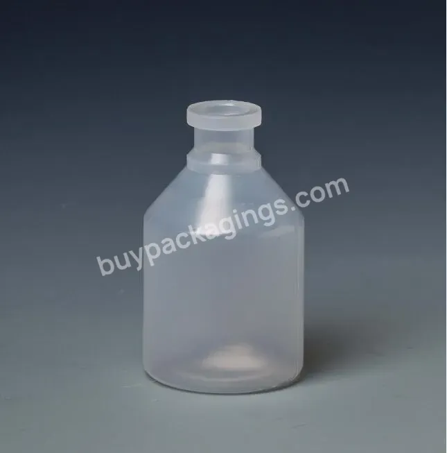 Clear Empty Hdpe Plastic Vaccine Bottle Of Medicine With Rubber Stopper - Buy Serum Bottles Wholesale,Plastic Serum Bottles,Serum Bottle Stoppers.