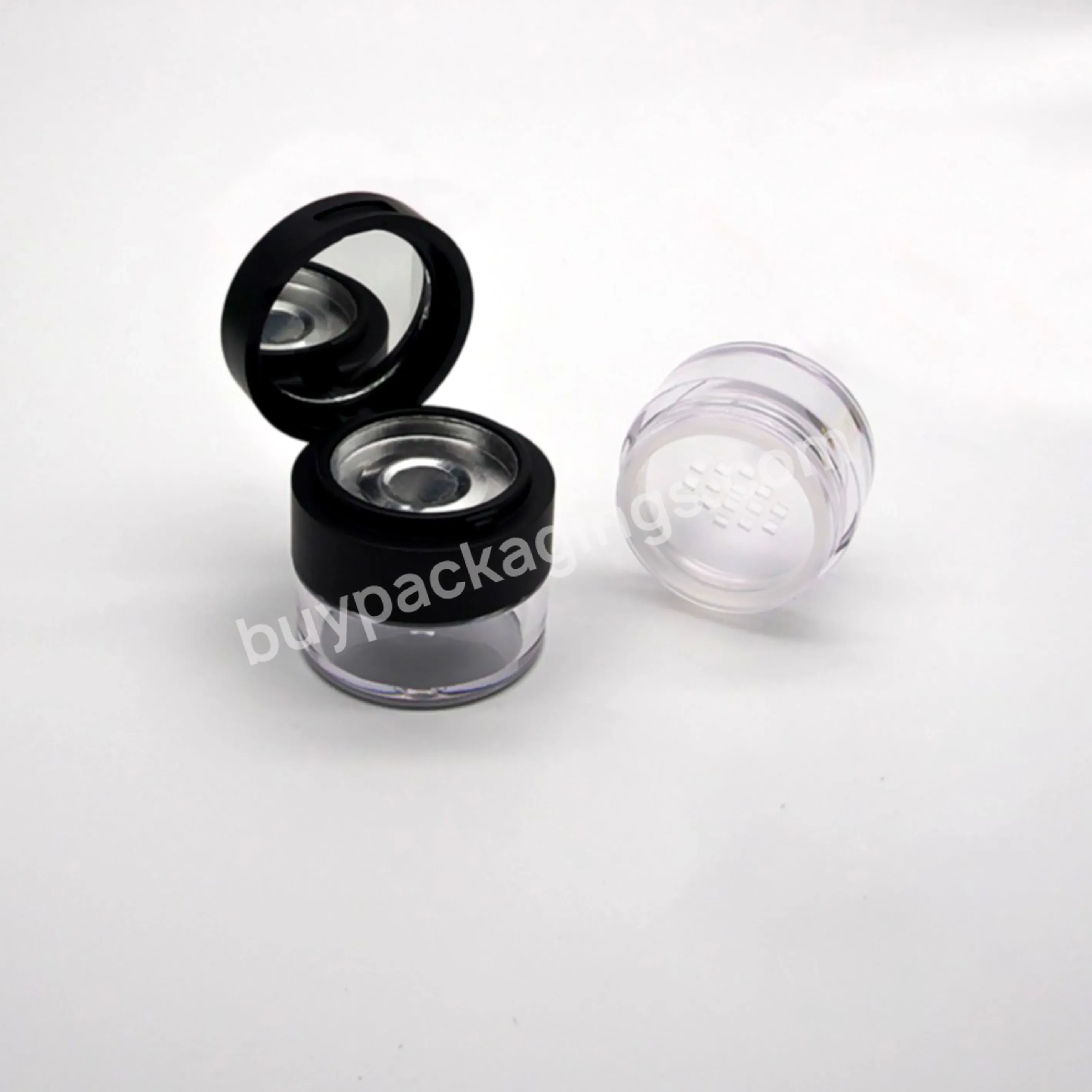 Clear Empty Loose Powder Jar 3g Eyeshadow Jars Loose Powder Jar With Rotating Sifter - Buy Loose Powder Jar With Rotating Sifter,Loose Powder Jar,Eyeshadow Jars.
