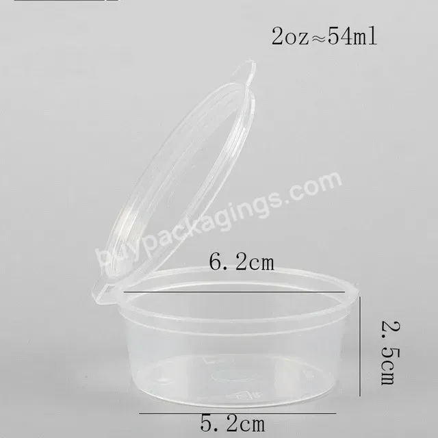 Clear Plastic Hinged Food Container Sauce Plastic Container With Lid Disposable Plastic Small Food Sauce Containers - Buy Sauce Container,Small Plastic Container Food,Clear Plastic Hinged Food Container.