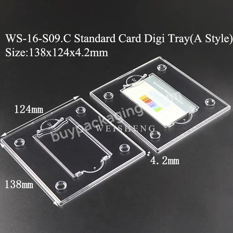 Clear Ps Clear Display Card Digi Tray Case Name Sim Card Tray Holder Mini Card Digi Tray Customized - Buy Mini Card Digi Tray,Digi Tray Case,Sim Card Tray Holder.