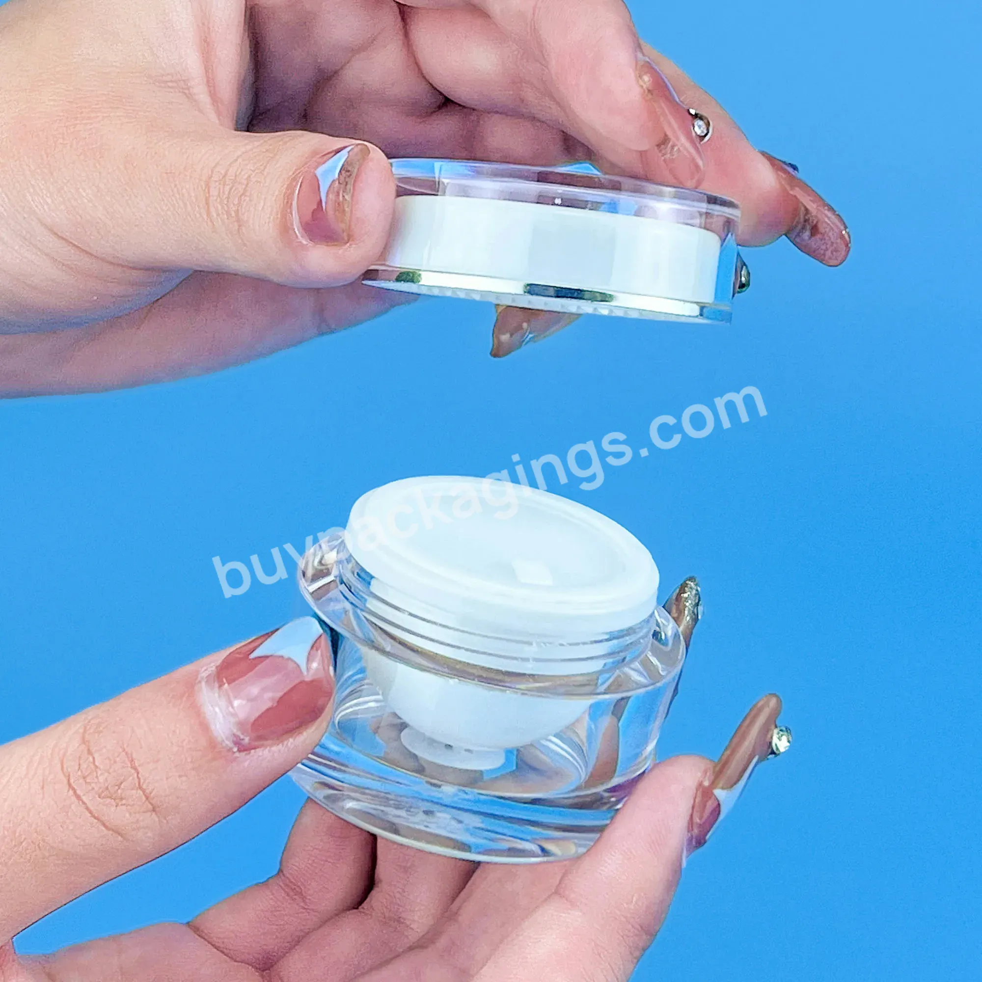 Clear Ps Plastic Cosmetic Cream Jar Lip Scrub Pink Gold Lids Acrylic Powder Jars Lip Balm Container 5g 10g 15g 20g 30g 50g - Buy 5g 10g 15g 20g 30g 50g Cream Jar Plastic Cream Jar With Lid,Empty Ps Lip Scrub Container Frosted Matte Face Mask Containe