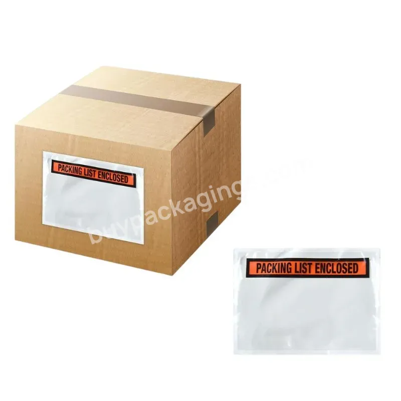 Clear Self Adhesive Seal Top Loading Packing List Invoice Pouches Shipping Label Sleeve Packing List Enclosed Shipping Envelope - Buy Packing List Enclosed Shipping Envelope,Shipping Label Sleeve,Top Loading Packing List Pouches Shipping Label Envelopes.