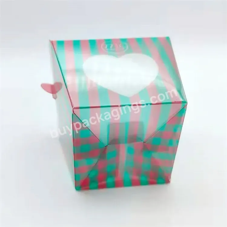 Clear Transparent Pvc/pet Plastic Folding Pvc Wedding Birthday Party Folding Gift Box With Handle - Buy Plastic Boxes,Packaging Boxes,Pvc Folding Box.